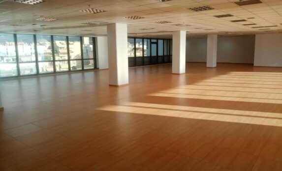 Office interior with windows