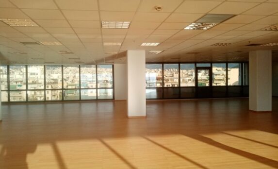Office interior with windows