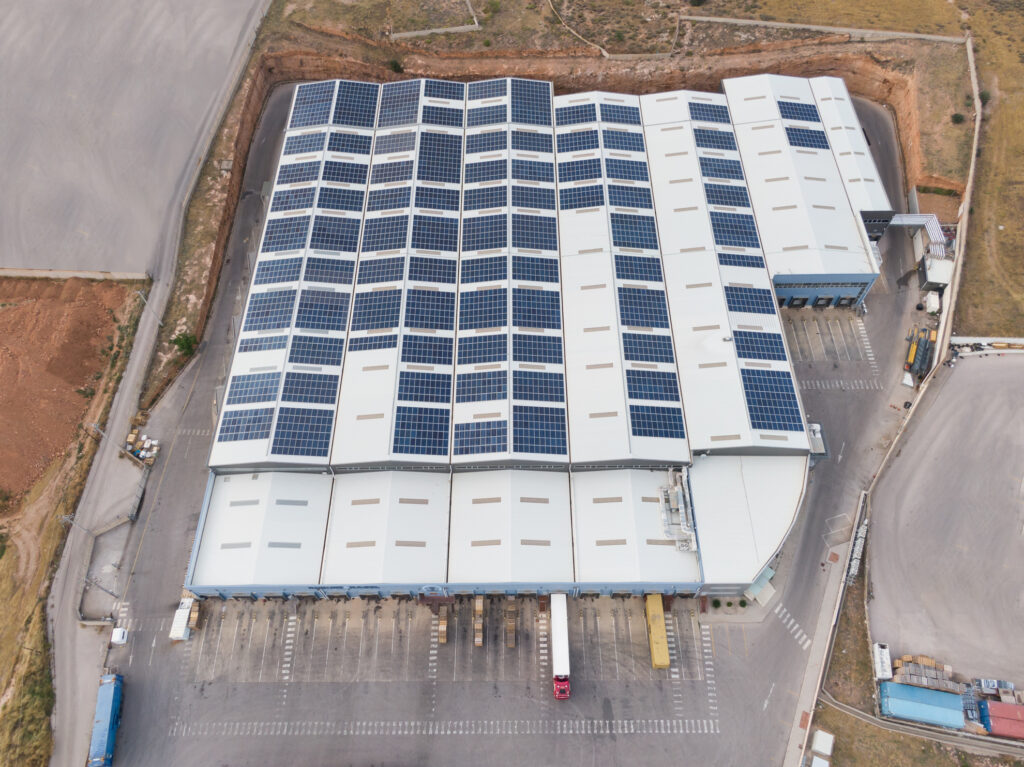 Warehouse aerial view