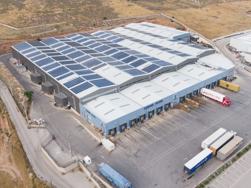 Warehouse aerial view