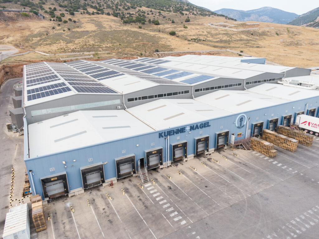 Warehouse aerial view
