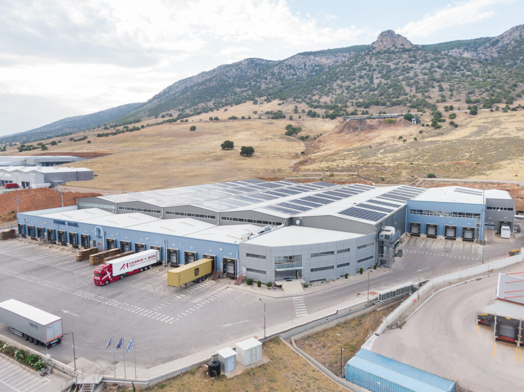 Warehouse aerial view