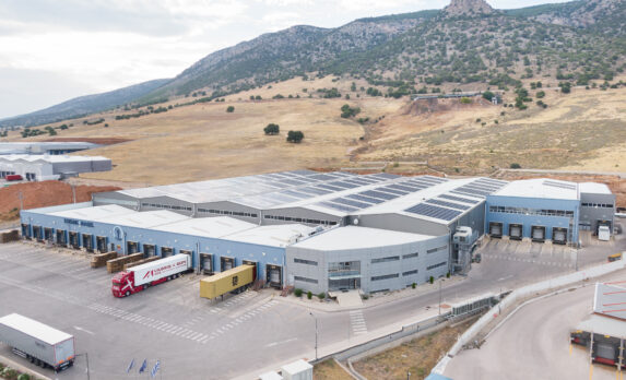 Warehouse aerial view
