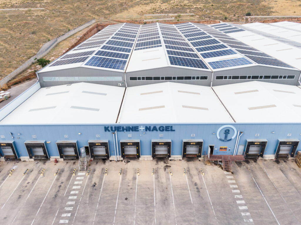 Warehouse aerial view