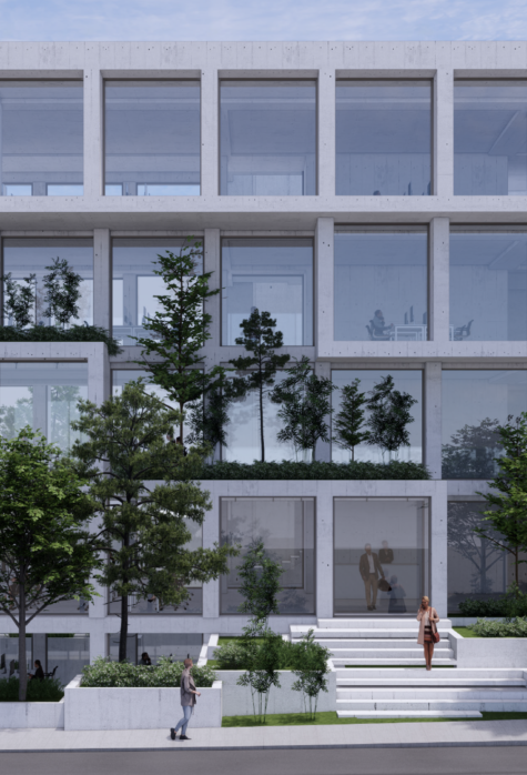 Office building front